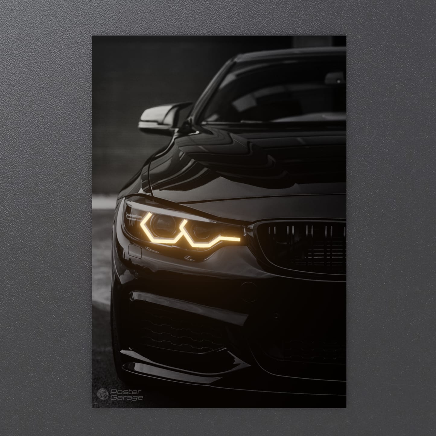 BMW M4 - Neon LED Car Poster