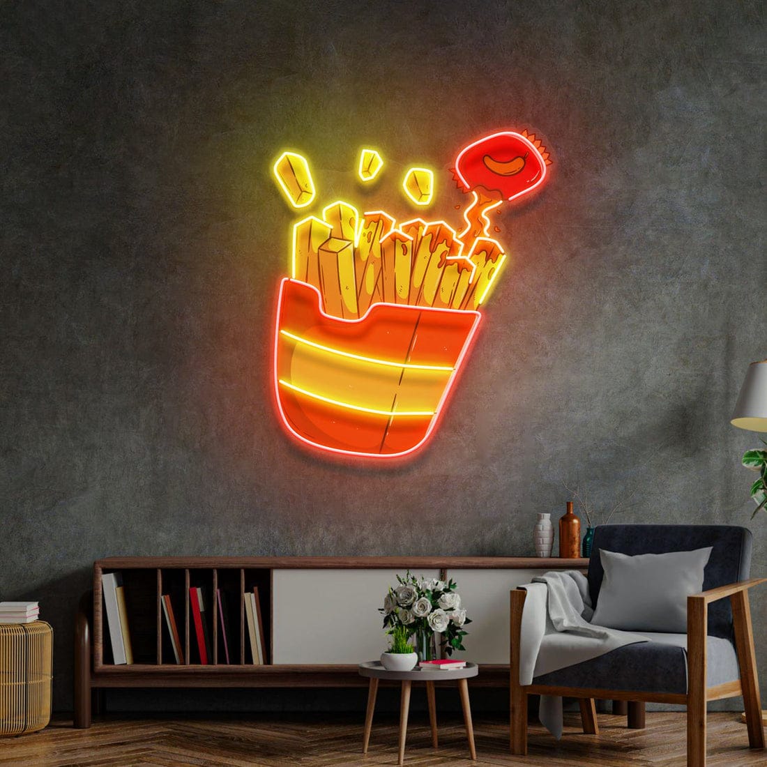 Potato Chips Glowing LED Neon Sign Light Pop Art (Copy)