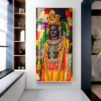 JAI SHREE RAM Premium Acrylic Glow Light Frame