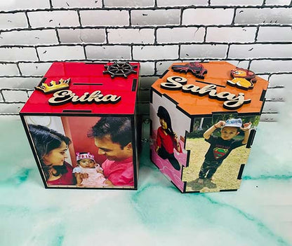 Personalied Hexagonal Piggy Bank