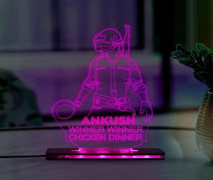 PUBG Love Acrylic 3D Lamp