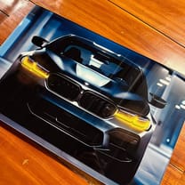 BMW G30 M5 - Neon LED Car Poster