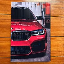 BMW M5 Red - Neon LED Car Poster