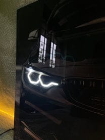 BMW M4 - Neon LED Car Poster