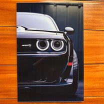 Dodge Challenger SRT Hellcat - Neon LED Car Poster