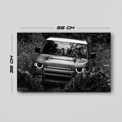 Defender - Neon LED Car Poster