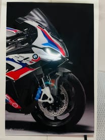 BMW S 1000 RR - Neon LED Bike Poster