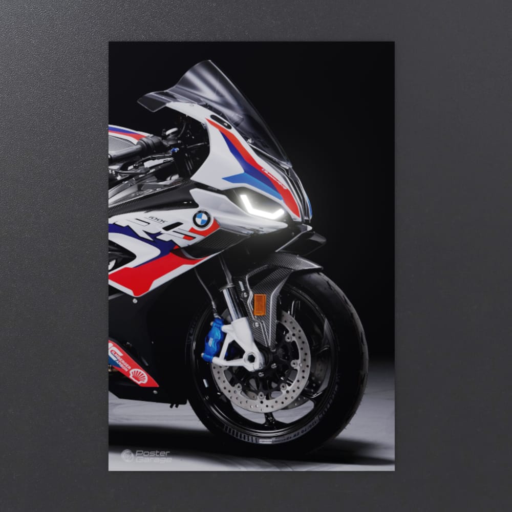 BMW S 1000 RR - Neon LED Bike Poster