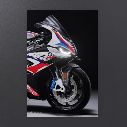 BMW S 1000 RR - Neon LED Bike Poster