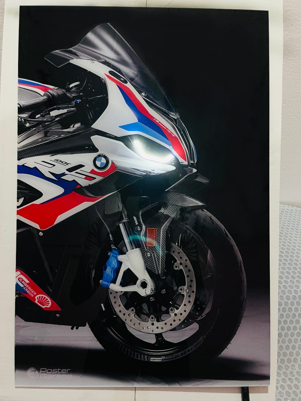 BMW S 1000 RR - Neon LED Bike Poster