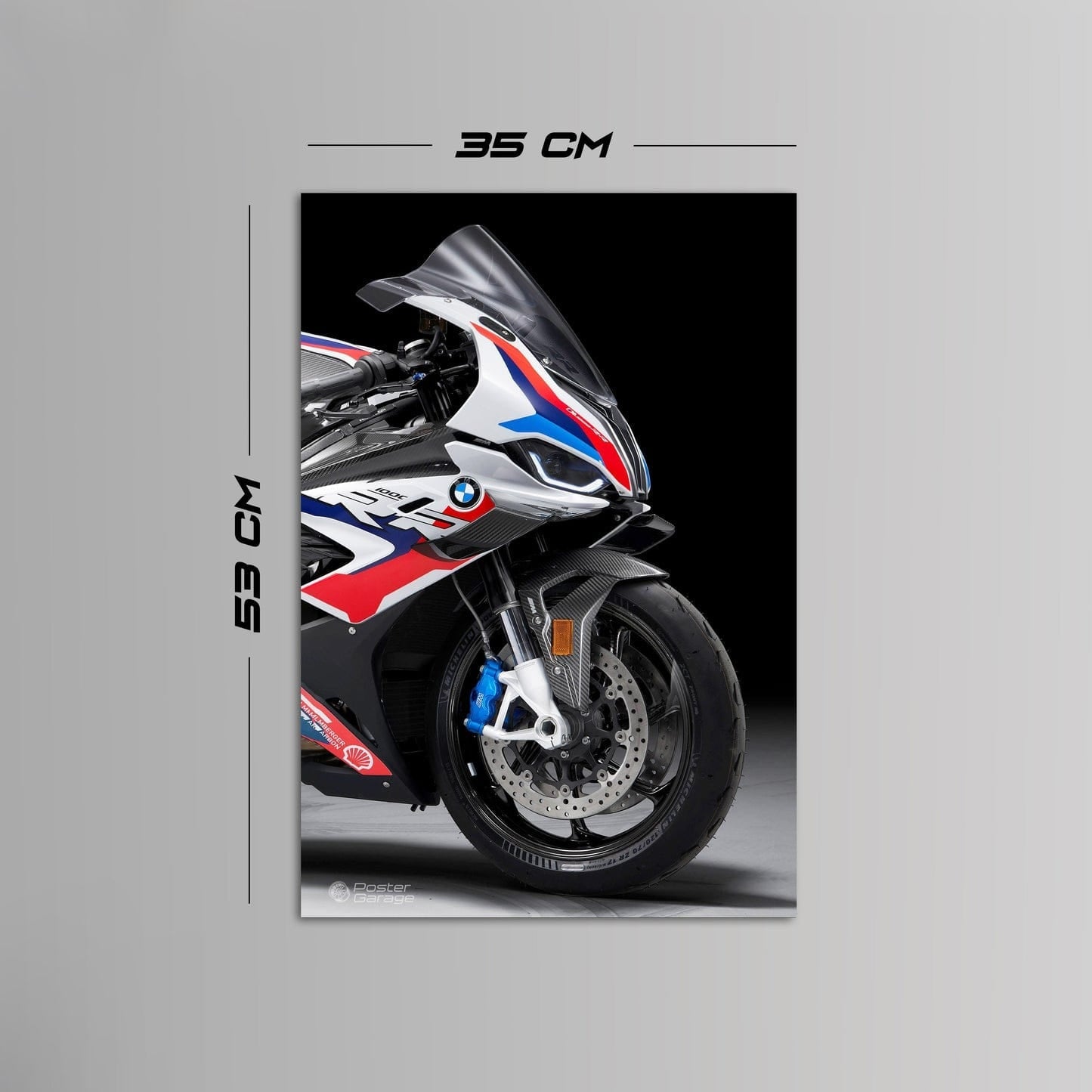 BMW S 1000 RR - Neon LED Bike Poster