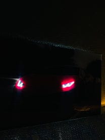 Lamborghini Red - Neon LED Car Poster