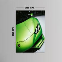 Lamborghini Green - Neon LED Car Poster (Matte Finish)