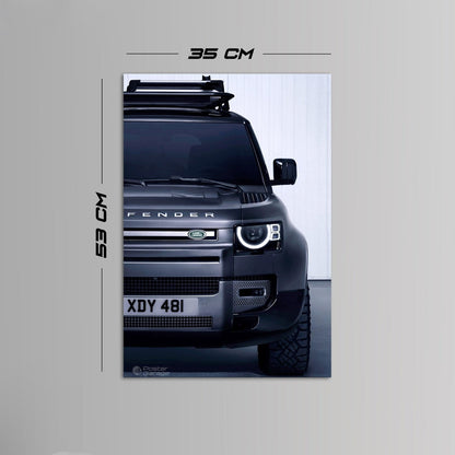 Defender V2 - Neon LED Car Poster (Matte Finish)