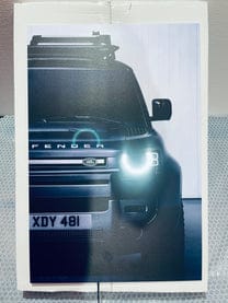 Defender V2 - Neon LED Car Poster (Matte Finish)