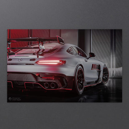 Mercedes Benz - Neon LED Car Poster