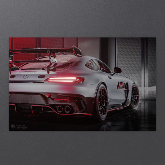 Mercedes Benz - Neon LED Car Poster