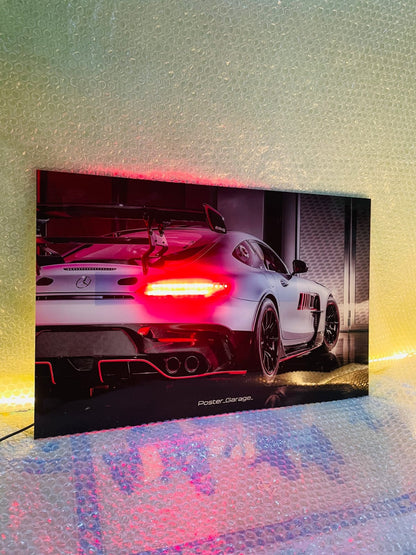 Mercedes Benz - Neon LED Car Poster