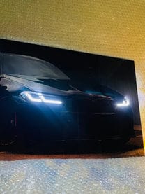 BMW M5 - Neon LED Car Poster