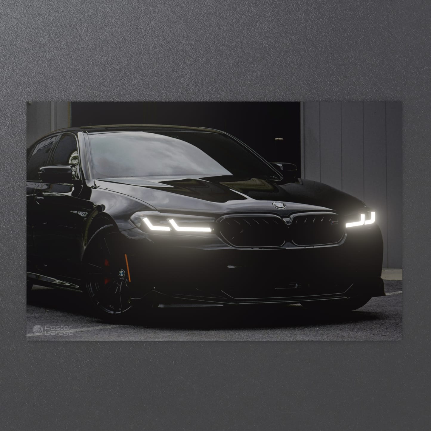 BMW M5 - Neon LED Car Poster