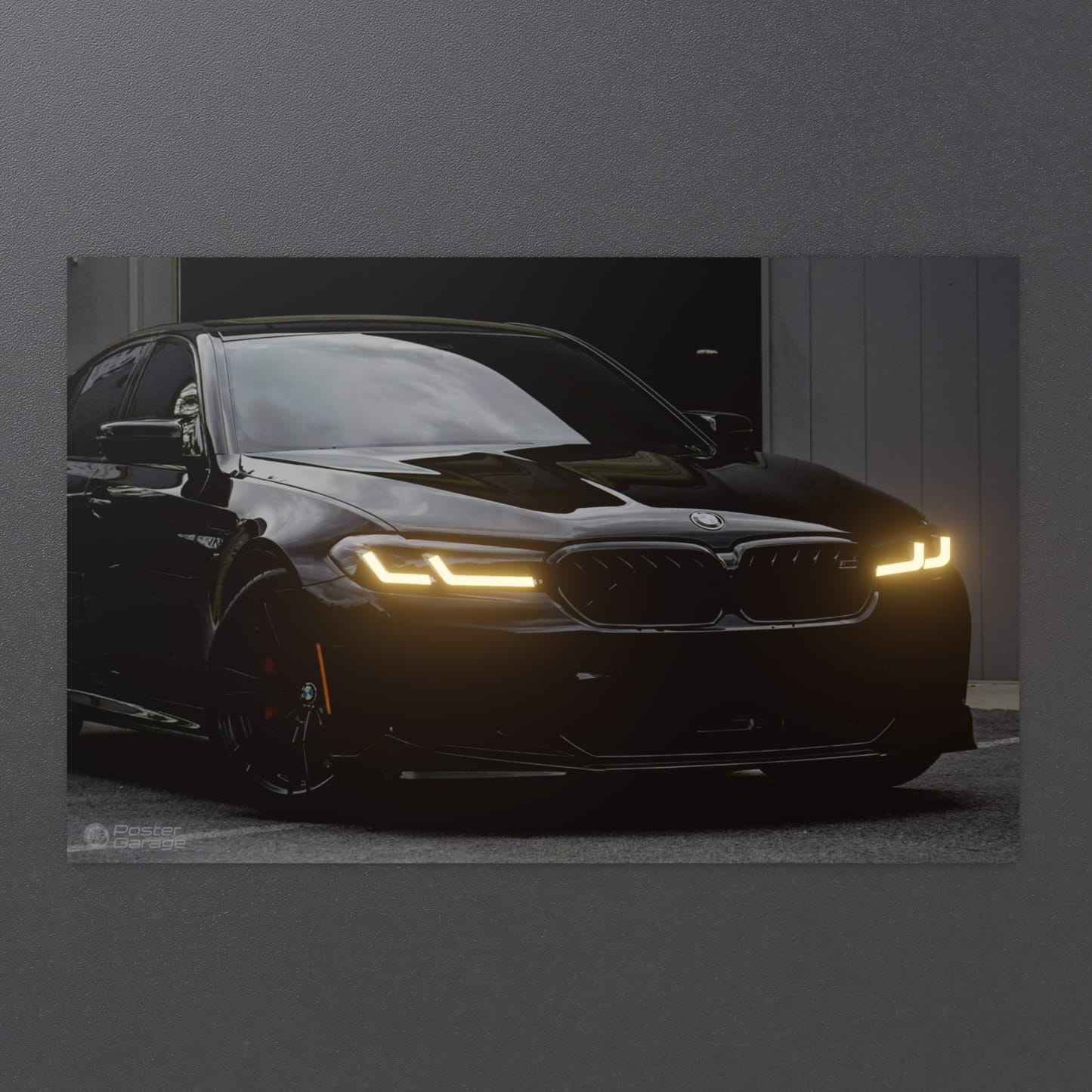 BMW M5 - Neon LED Car Poster
