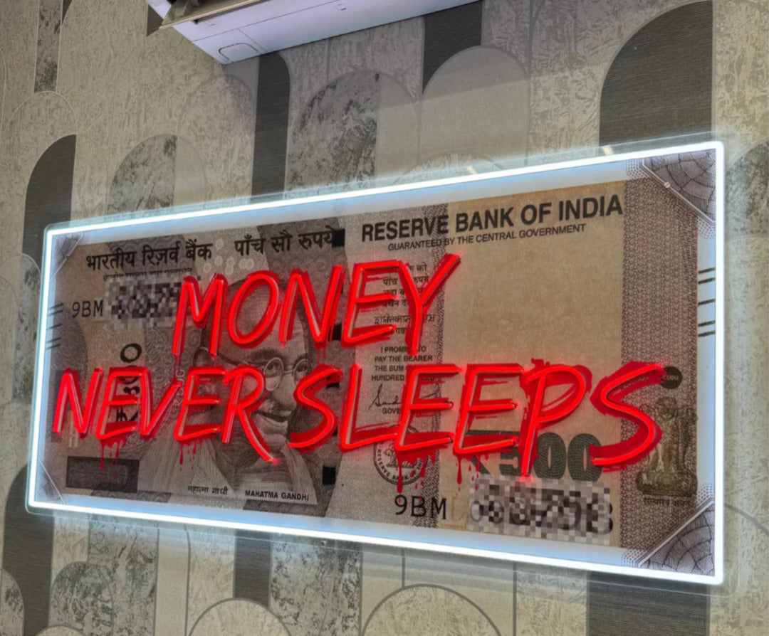 Money Never Sleeps Neon