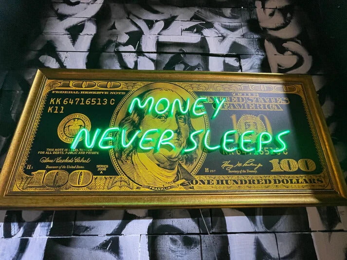 Money Never Sleeps Neon