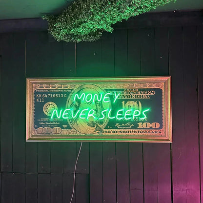 Money Never Sleeps Neon