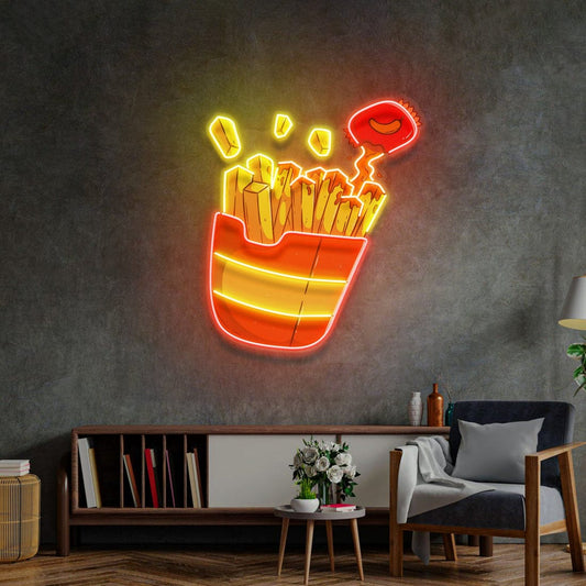 Potato Chips Glowing LED Neon Sign Light Pop Art (Copy)