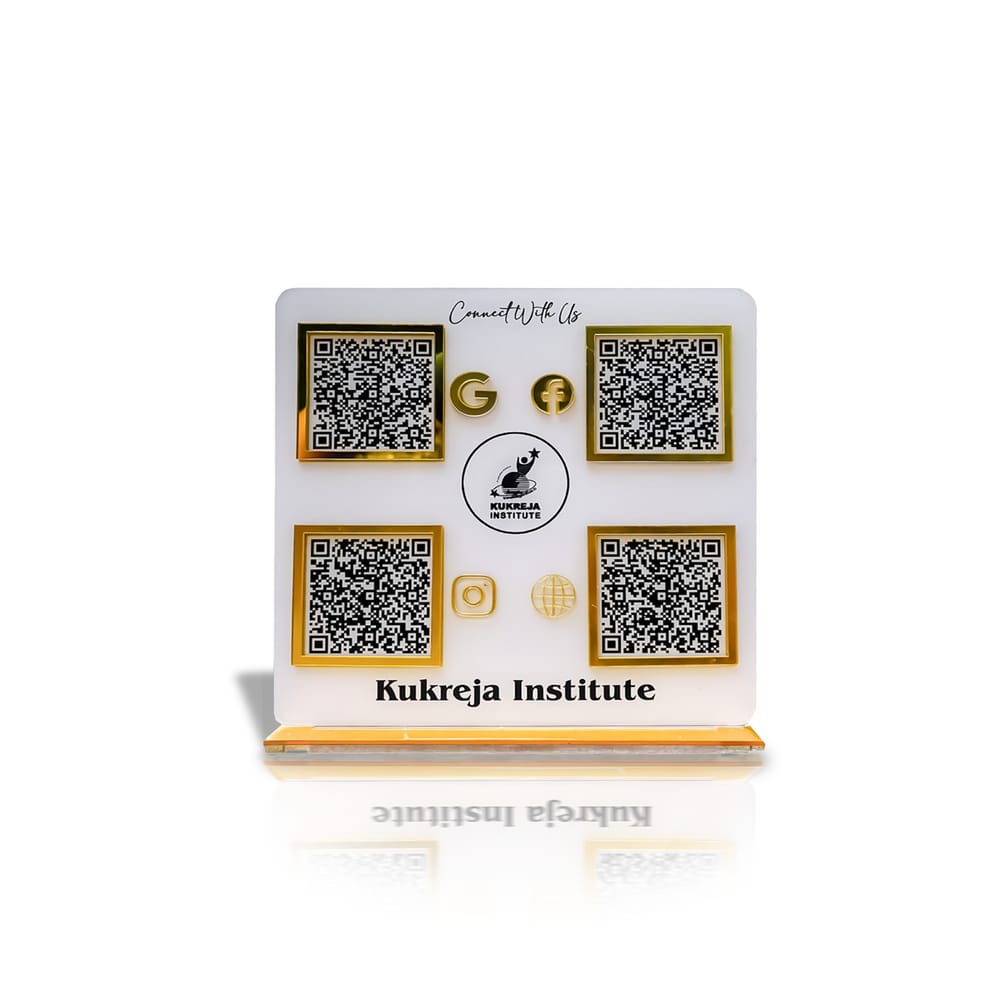 3-in-1 Double side White Standee