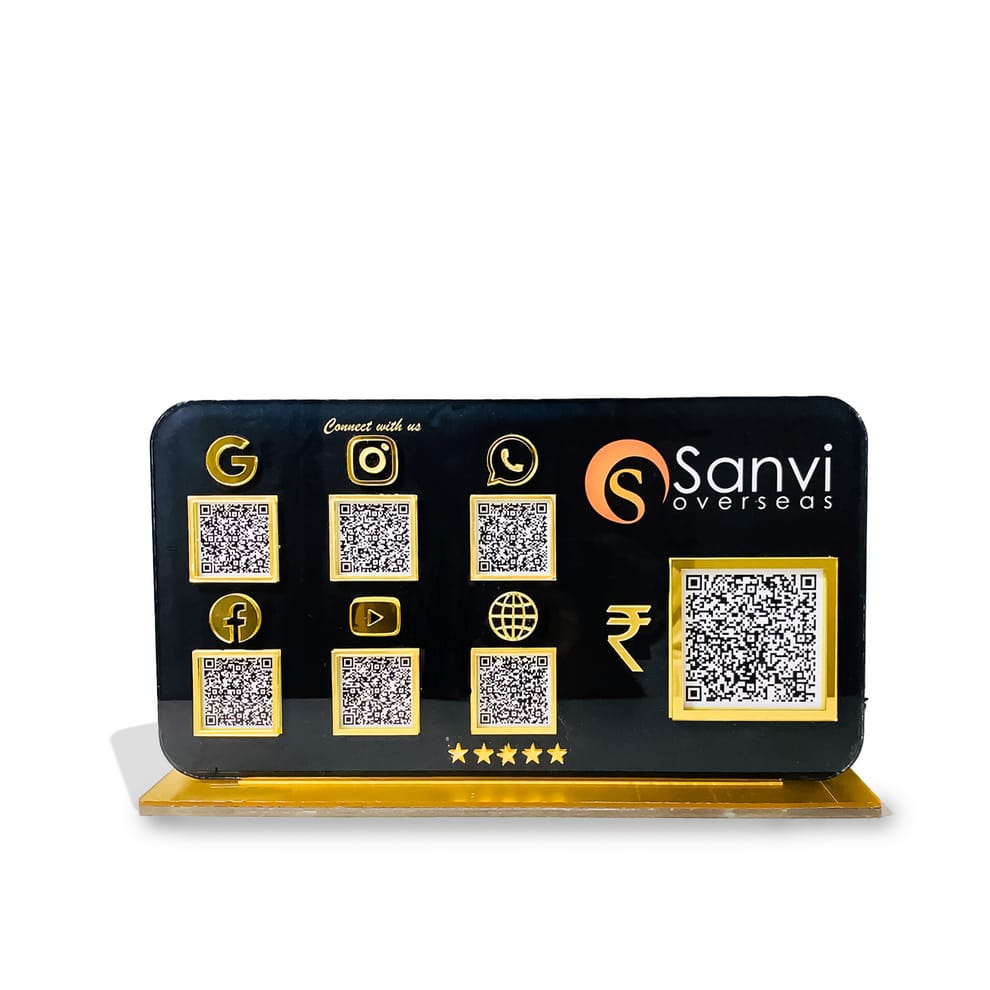 7 QR Round Edge Standee