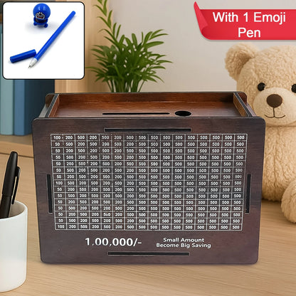 Unique MDF Piggy Bank with Custom Photo and Name