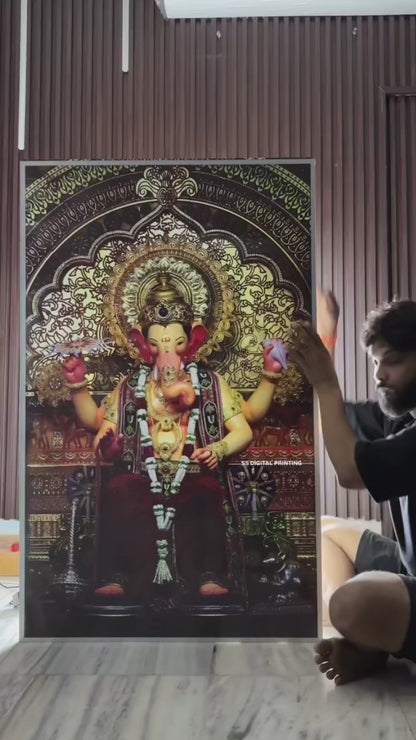 Ganesh Ji Premium Acrylic Glow Light Frame