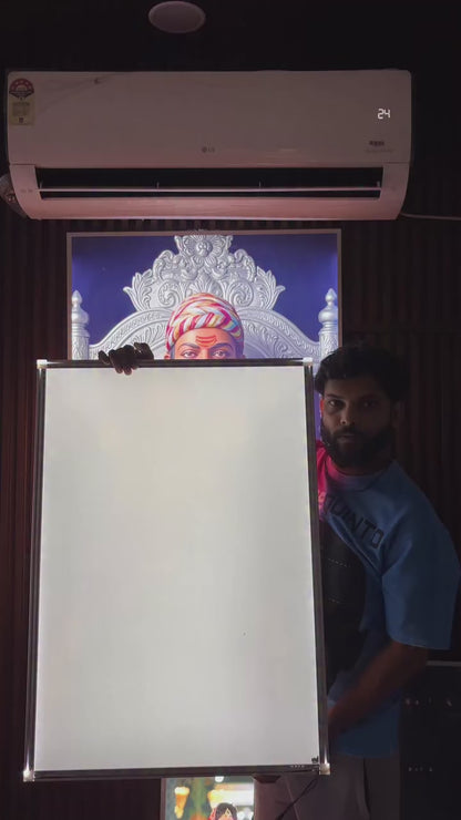 Ganesh Ji Premium Acrylic Glow Light Frame